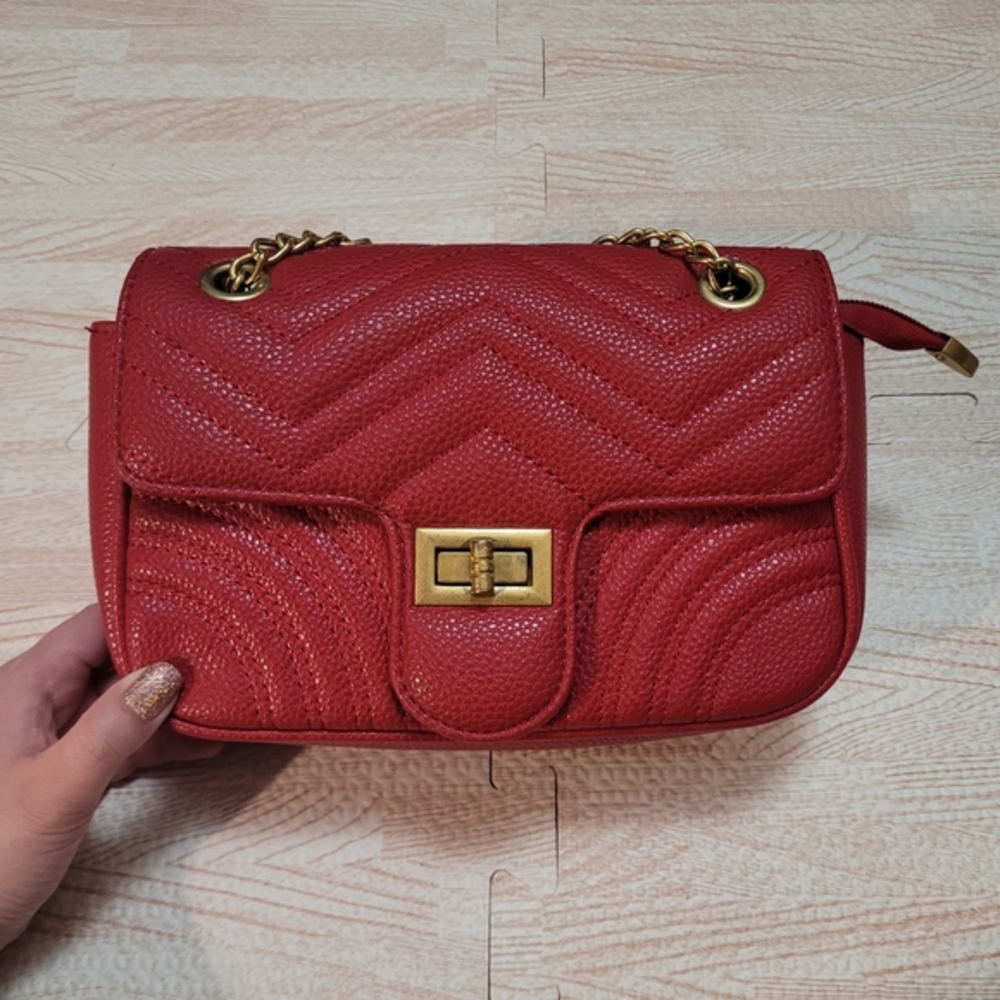 LTL London Valentina Handbag-Red